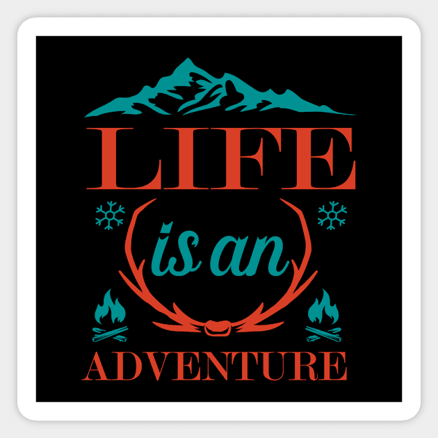 Mountains Life Sticker by Alvd Design